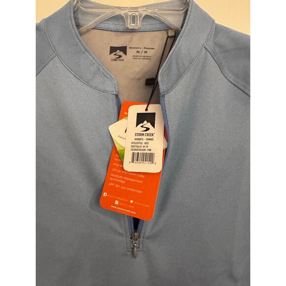 Storm Creek Women’s Visionary II Solid Short Sleeve Polo – Size M - Blue - Picture 3 of 10